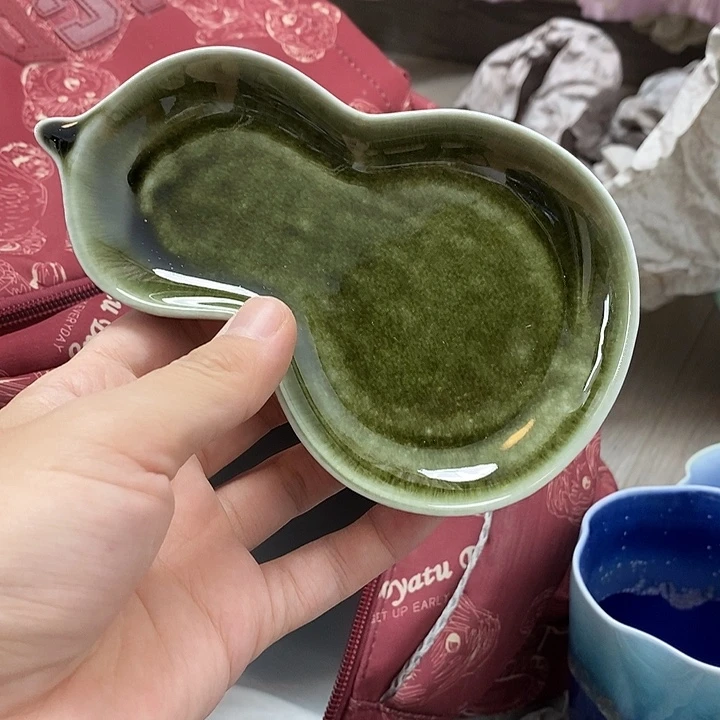 摆件景德镇高温陶瓷小盘