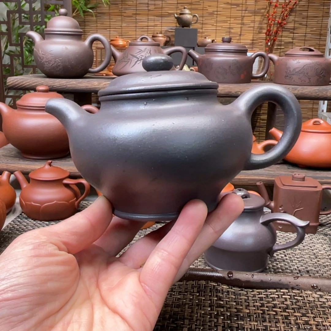 紫砂茶壶宜兴原矿紫砂手工制320