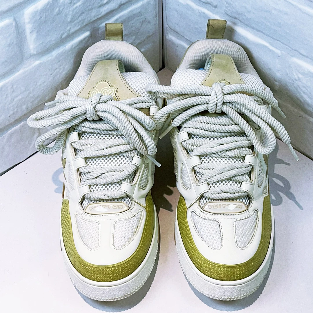 99新 LouisVuitton/路易威登 skate面包鞋米白色欧码9码43码