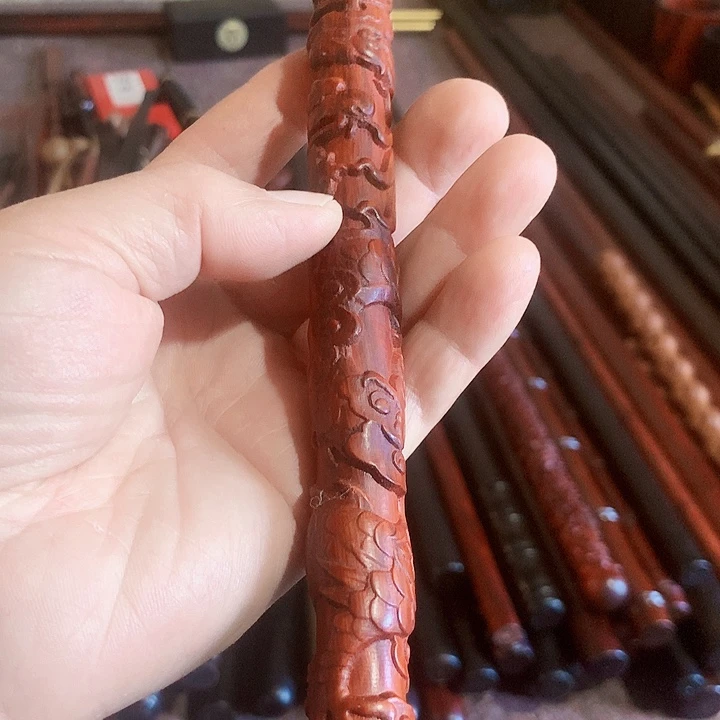 东非黑黄檀（紫光檀）风*紫檀木把玩棍