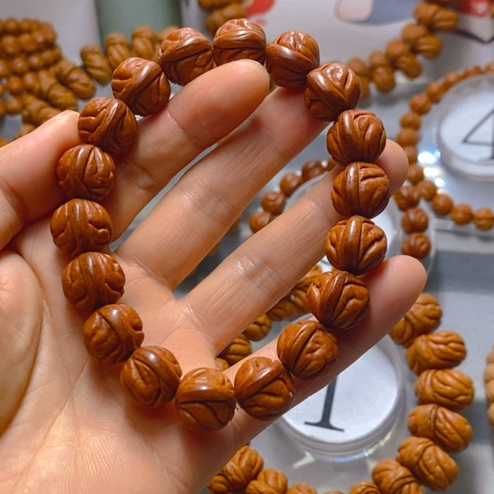 桃核吊坠野生红魔14