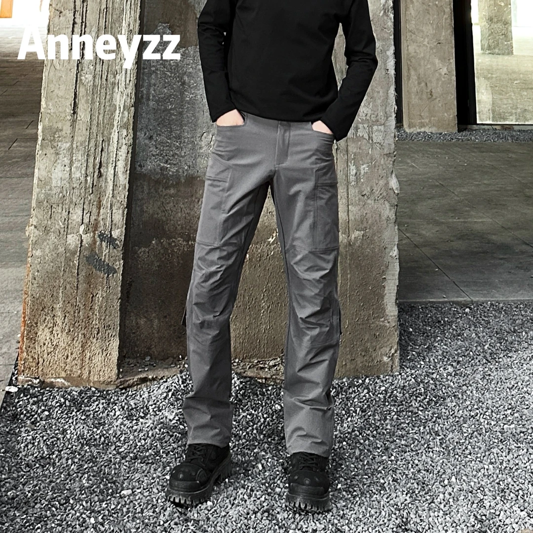 Anneyzz春秋“军鸟DRAC战术冲锋裤” 户外软壳登山布直筒解构休闲裤