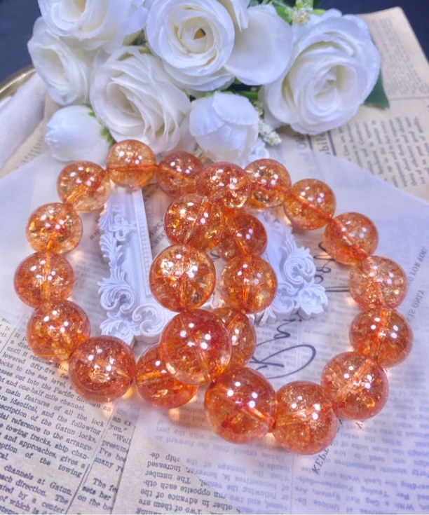 橙色20mm手串发一条E05