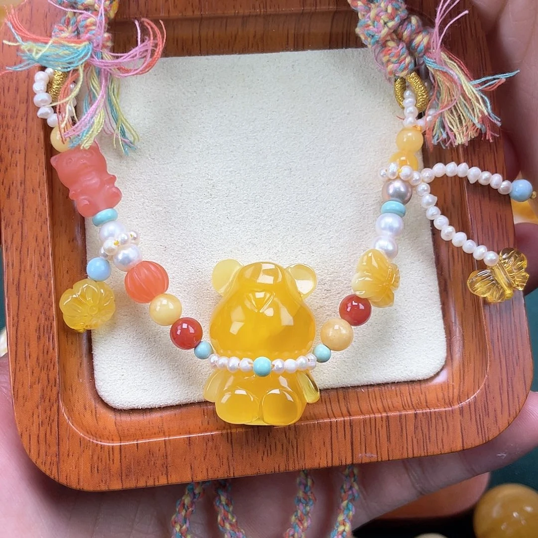 琥珀裸石未镶嵌蜜蜡