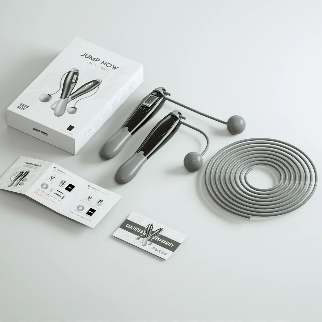 无绳球跳绳2用跳绳套装跳绳中考专用电子计数跳绳训练跳绳初学者