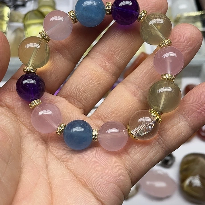 未镶嵌手链水晶彩