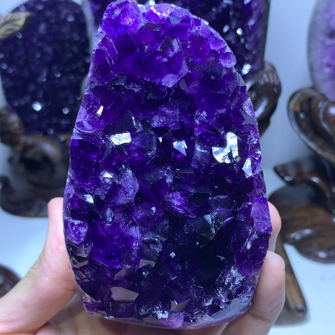 紫晶摆件未镶嵌紫晶