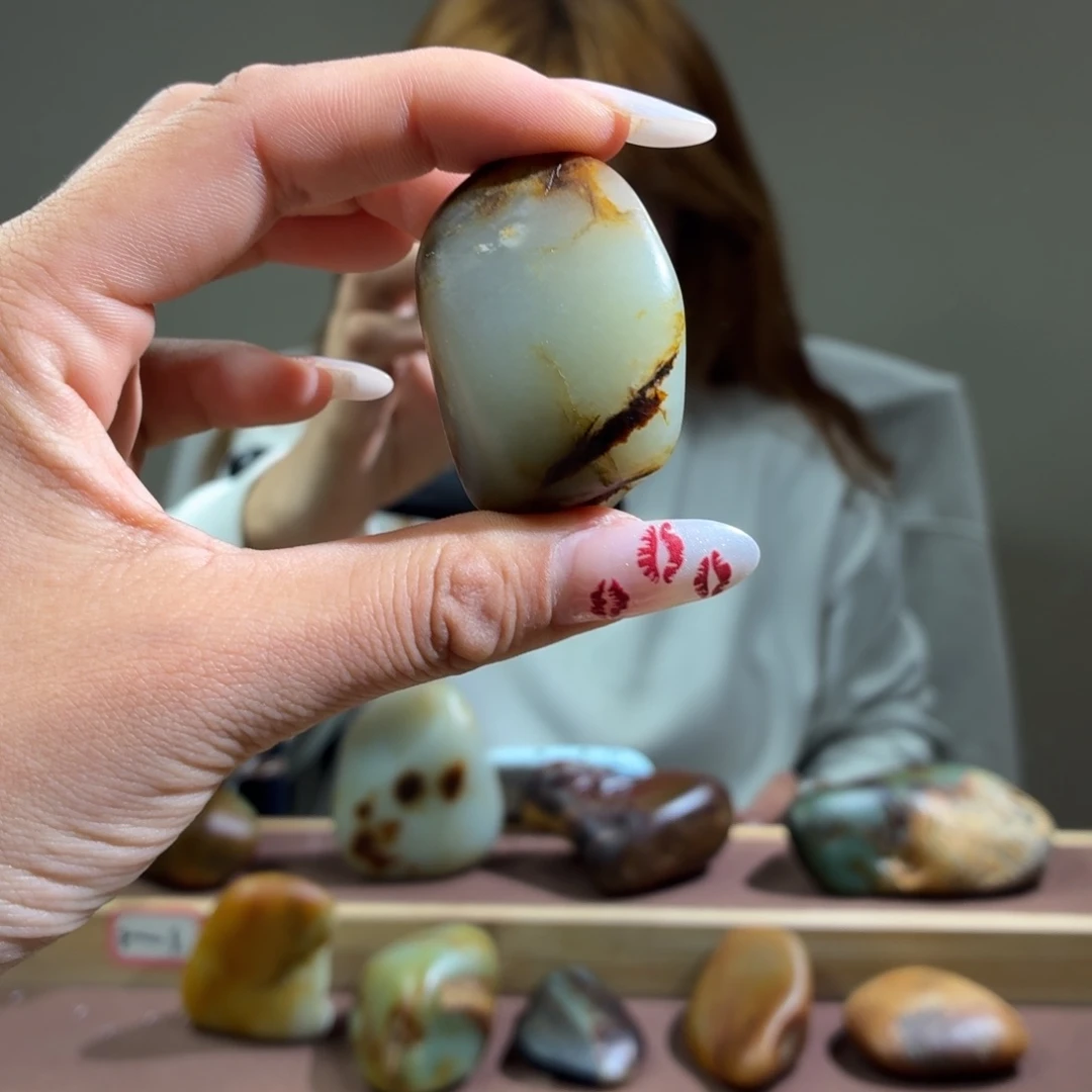 和田玉未镶嵌挂件46