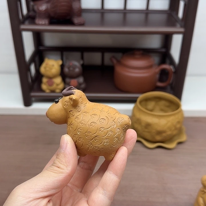 茶案段泥羊茶宠茶宠