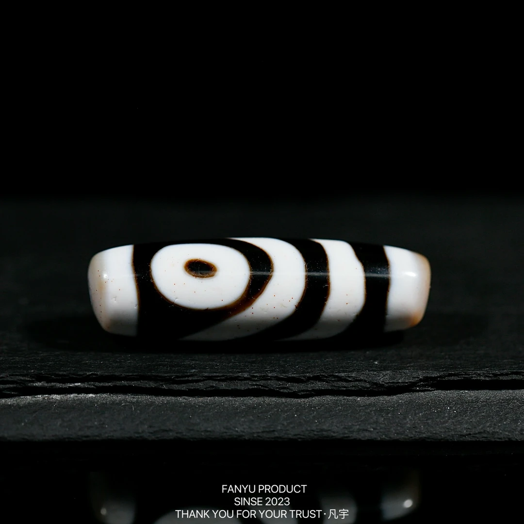 凡宇出品·台珠行运任晓潘臻品满砂彩虹二眼天珠锁骨链男女款轻奢