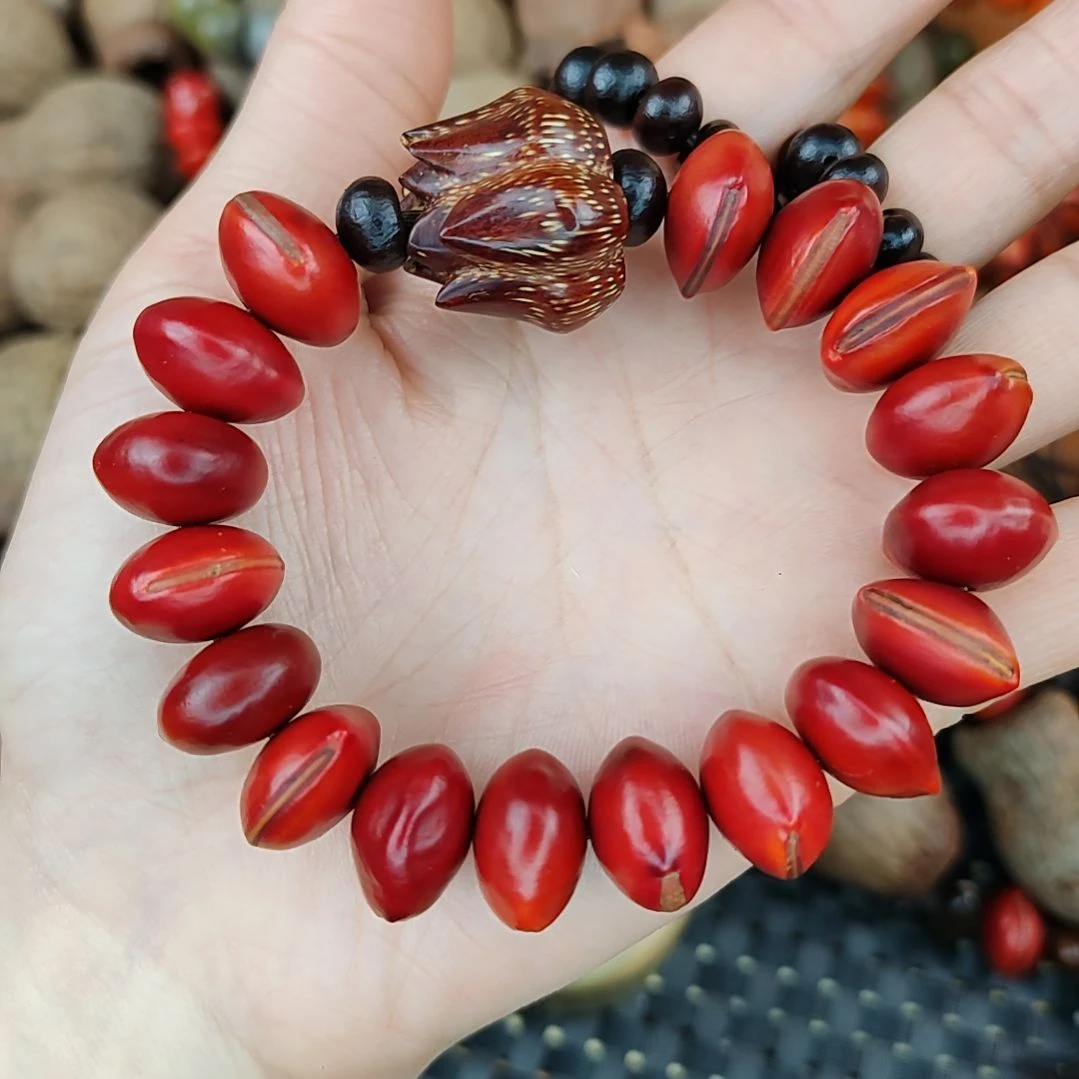 ฅ***～红木鱼果菩提手串一款一物不退换