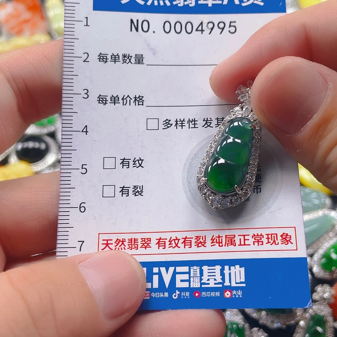 翡翠未镶嵌吊坠(不含链)