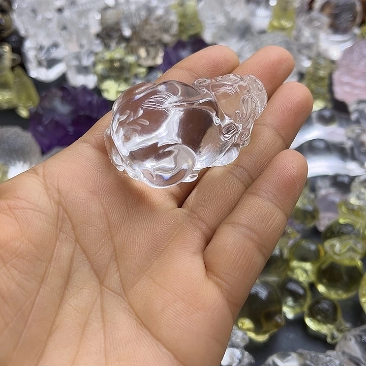 水晶吊坠未镶嵌梅**?摆件