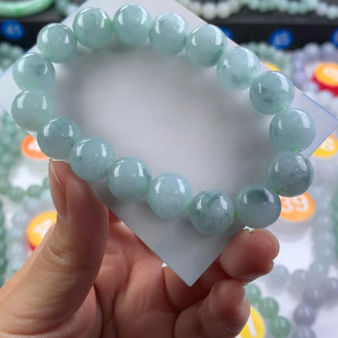 翡翠未镶嵌手链卡12.2