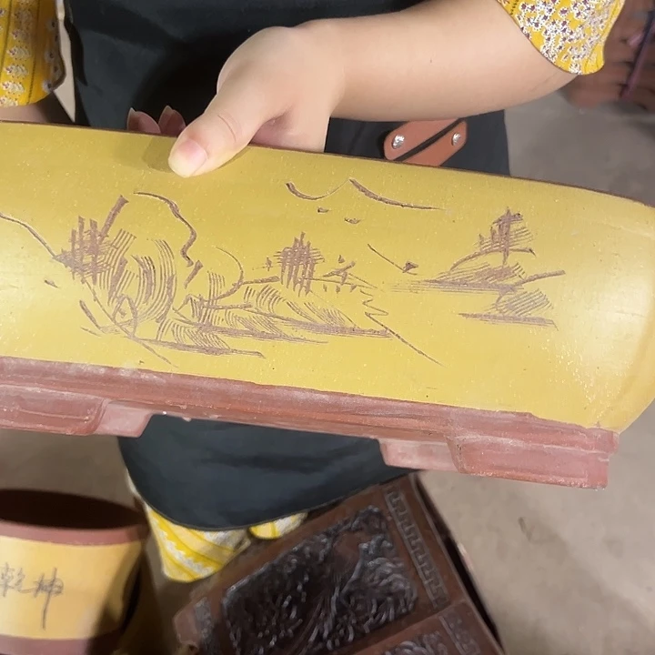 紫砂花盆口径40 30 14