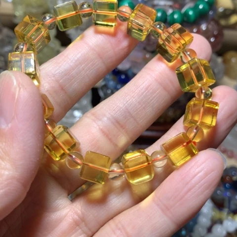 水晶手串未镶嵌奶***号方糖手串