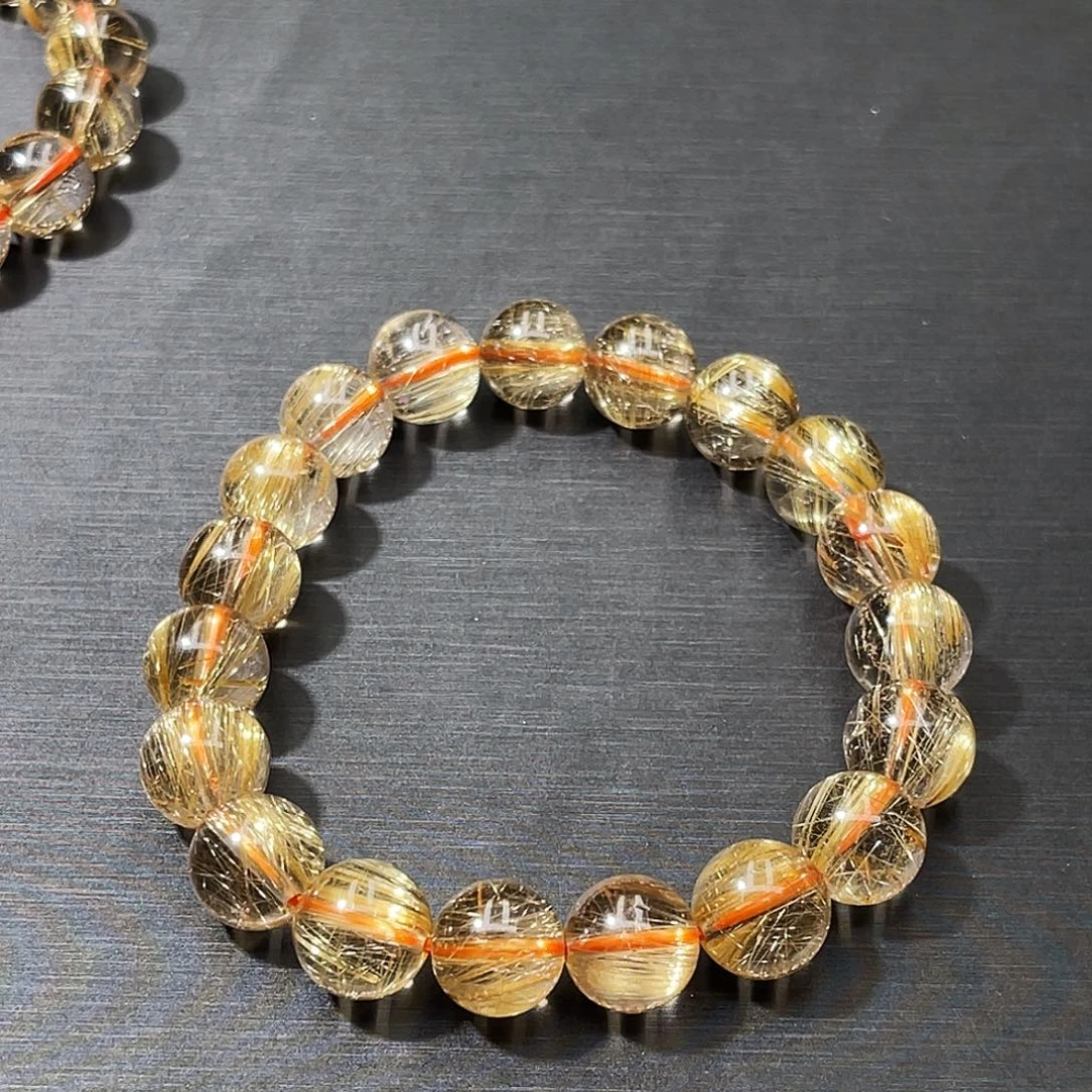 小***小未镶嵌手串发晶钛晶