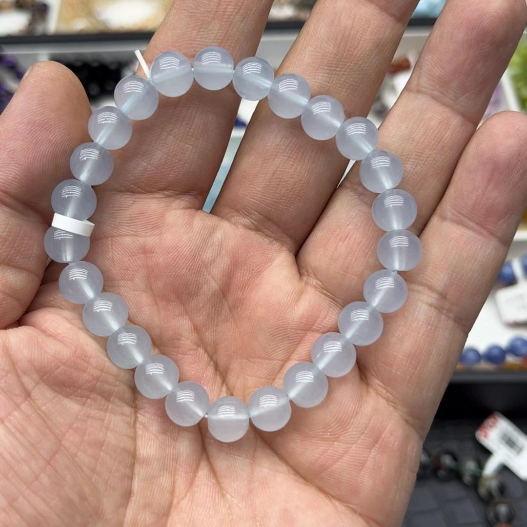 水晶手链未镶嵌海蓝宝手串