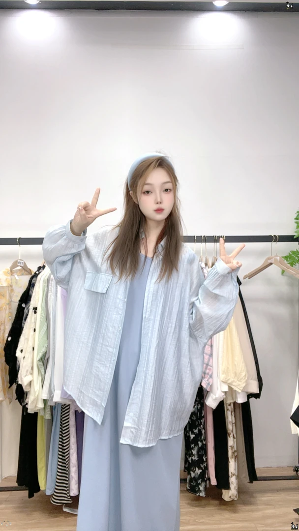 【单外套H101-H170】2025年春夏胖mm爆款微胖休闲外搭加宽加大女装