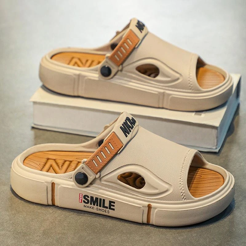 范哲萨凉鞋男款夏季外穿新款防滑两用涉水开车休闲沙滩拖鞋男士夏