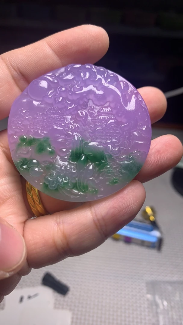 980 紫阳山水吊坠