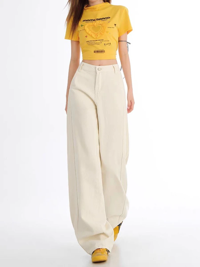 主播身上同款弯刀裤牛仔长裤时尚休闲