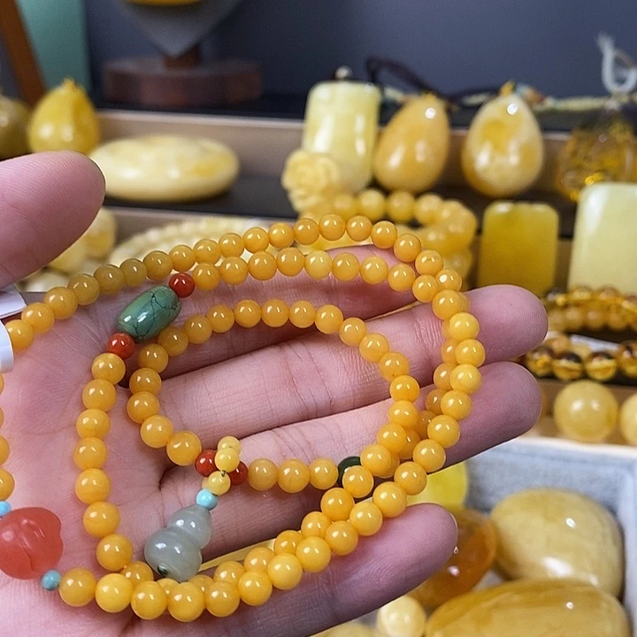 琥珀未镶嵌裸石多圈