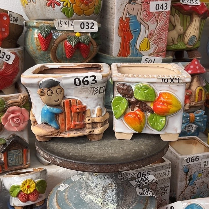 粗陶材质多肉花盆