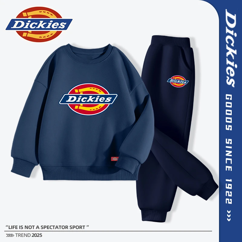 Dickies童装男童卫衣套装春秋款男童运动服男孩女孩2025新款秋装