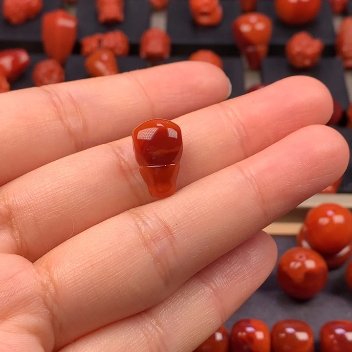 南红玛瑙未镶嵌奶嘴三通9.5MM