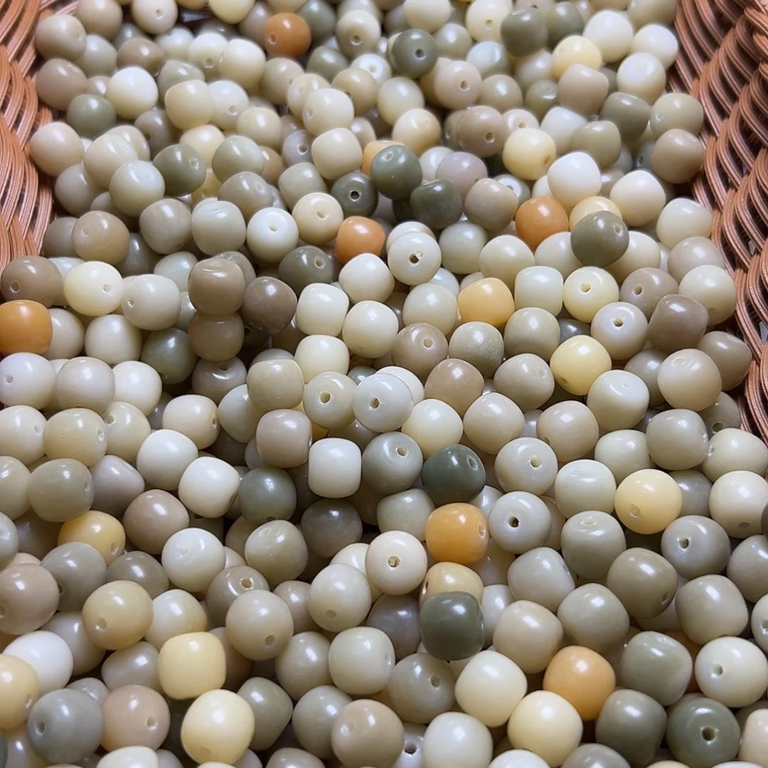 菩提根/象牙果吊坠700颗绿白桶卡11锅底
