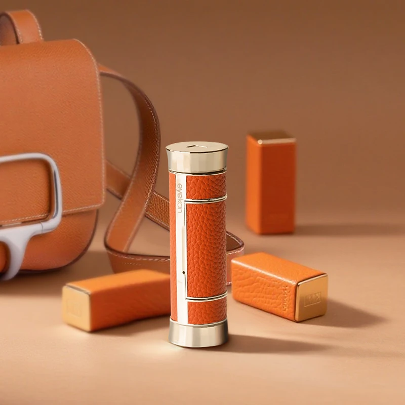 eyekan隐形眼镜盒高级感奢华口红美瞳盒便携双联护理盒眼镜盒