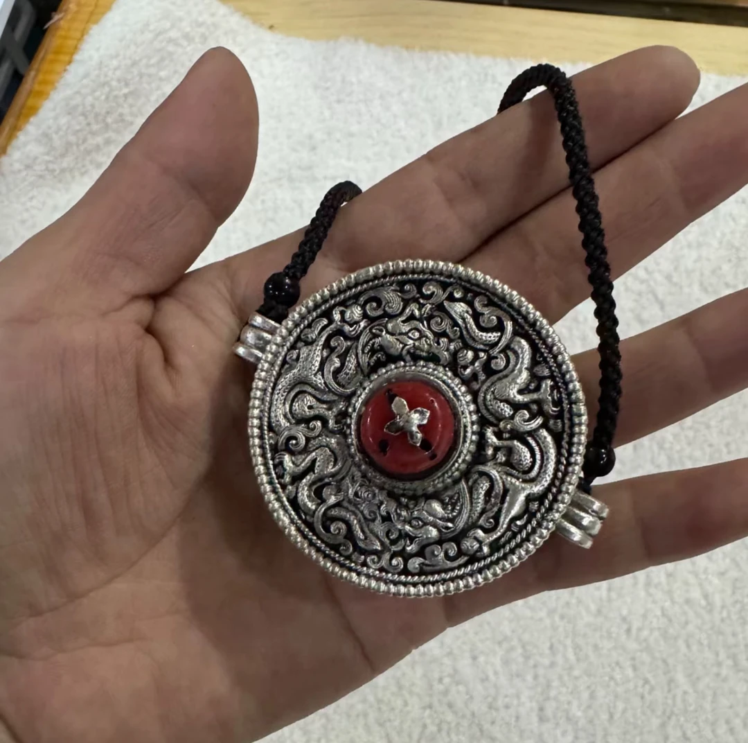 仿宝石藏族舞服最新款配饰复古泥泊尔 工艺白铜镀银网红同款