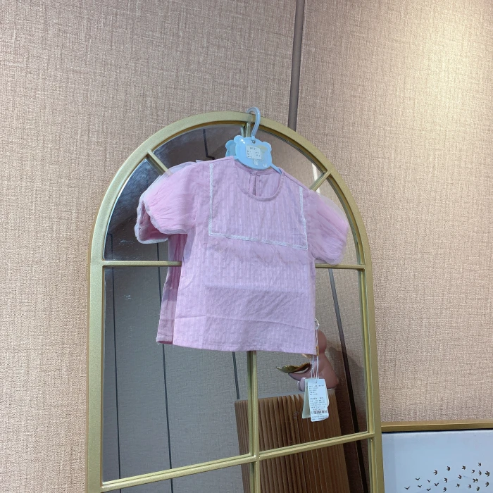 AD369  宝宝紫色短袖单上衣  夏款