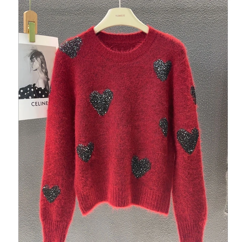 【声声慢】高级感宽松毛衣秋冬女韩版针织衫