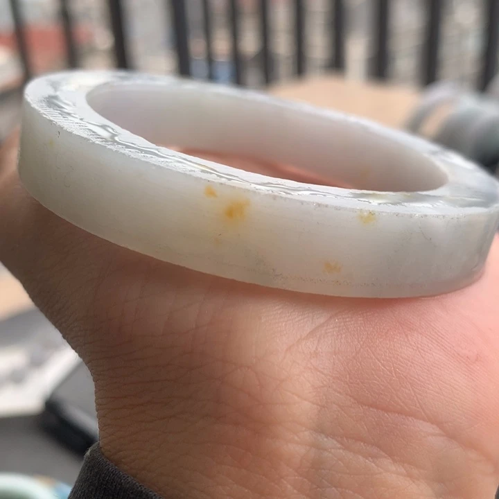 定制翡翠未镶嵌手镯55-56泥鳅背