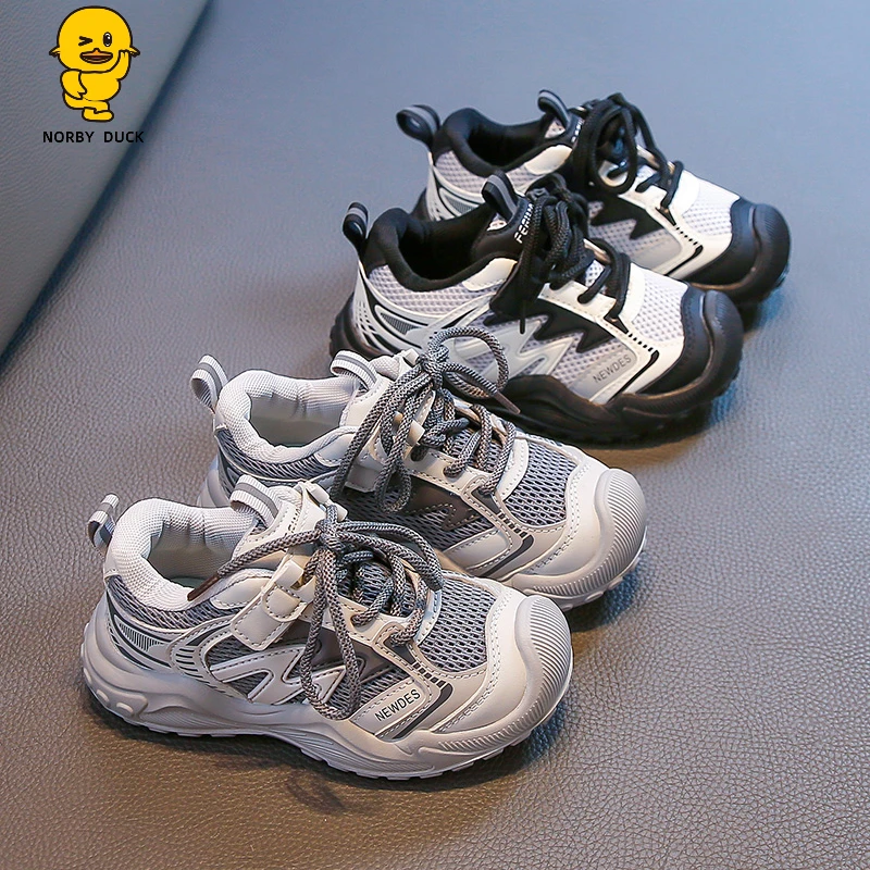 NORBY DUCK/诺比小黄鸭童鞋儿童运动鞋2025新款男女童老爹鞋跑步