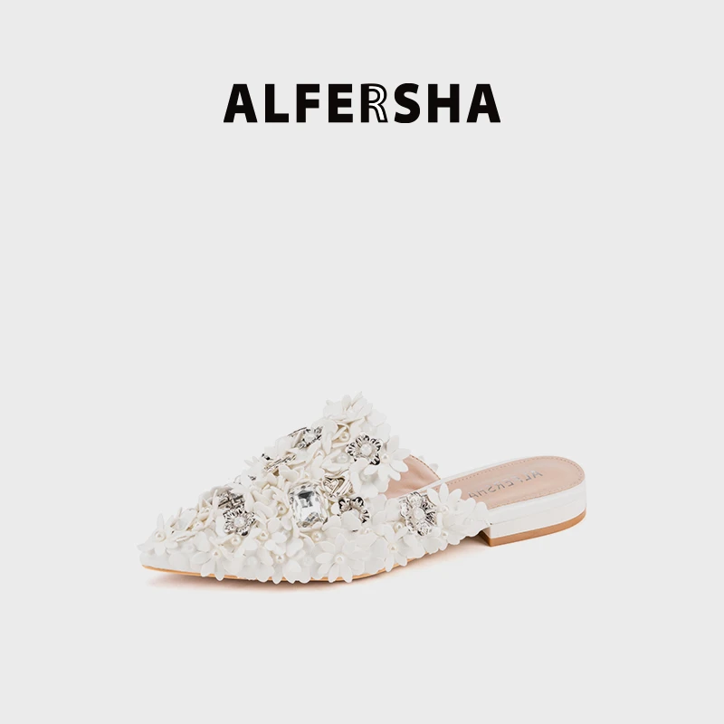 阿芙莎/ALFERSHA新款33681气质时尚尖头平底鞋B