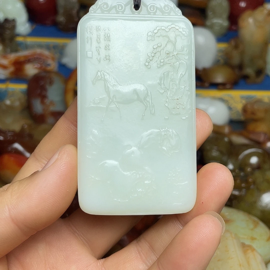 红***润和田玉未镶嵌挂件