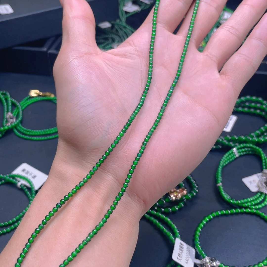 翡翠未镶嵌项链天然翡翠