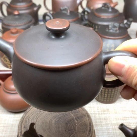 壶大*袍微瑕 黑素汉瓦 200毫升左右