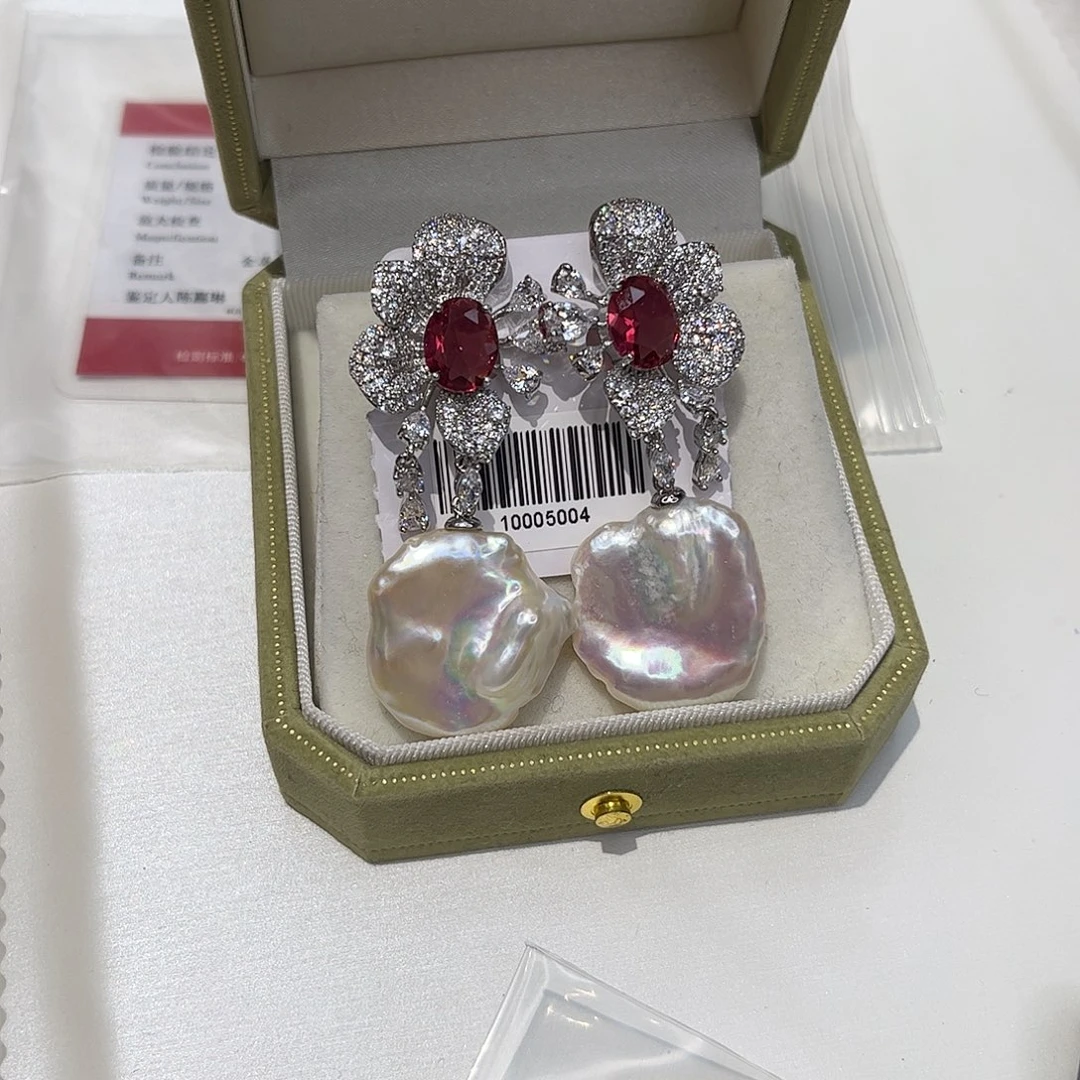 耳饰淡水珍珠合金