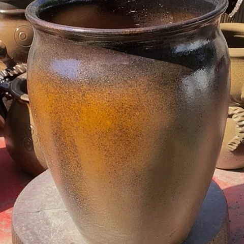 紫砂花盆口20.5高度27.5复古