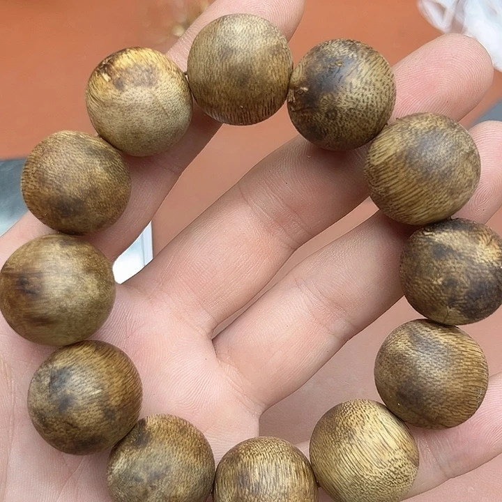 阴沉木手串/手链越南芽庄野生留疤白棋楠2.0