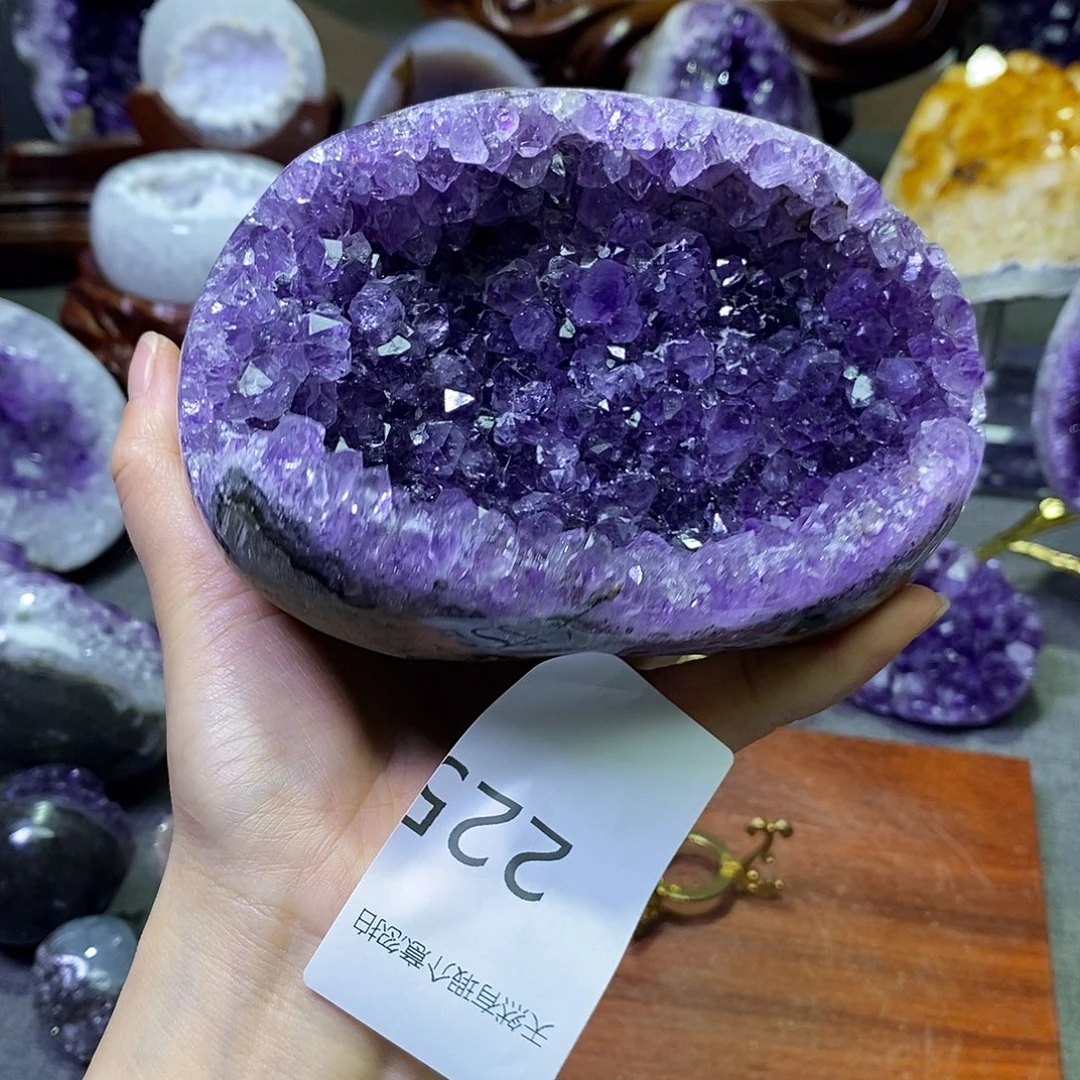 紫晶未镶嵌珠宝半成品