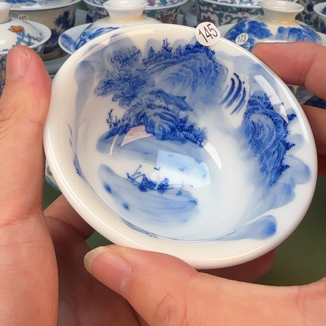 彦祖纯手工手绘茶具145