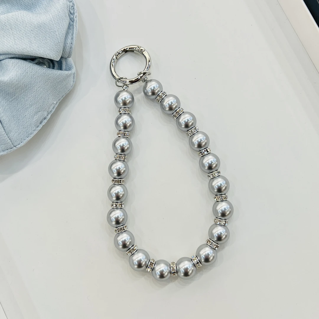 铜合金锆石手链 SL-177银灰色串珠高级小众精致手机链