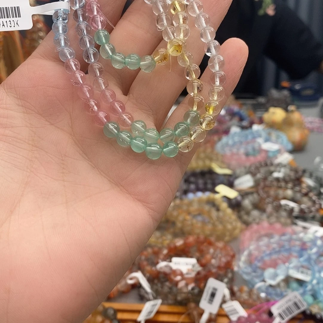 水晶手链未镶嵌是**哟