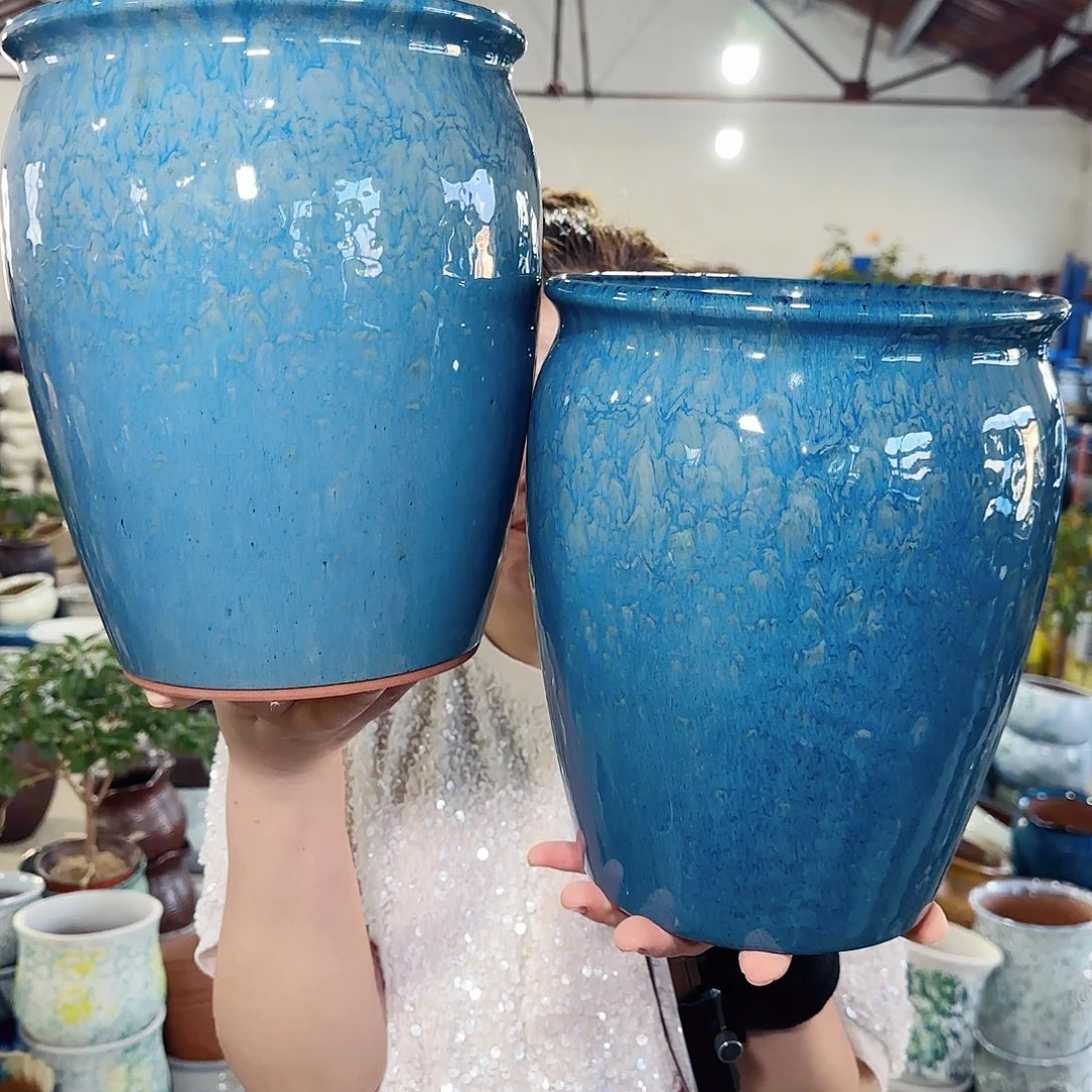 紫砂花盆高25口20
