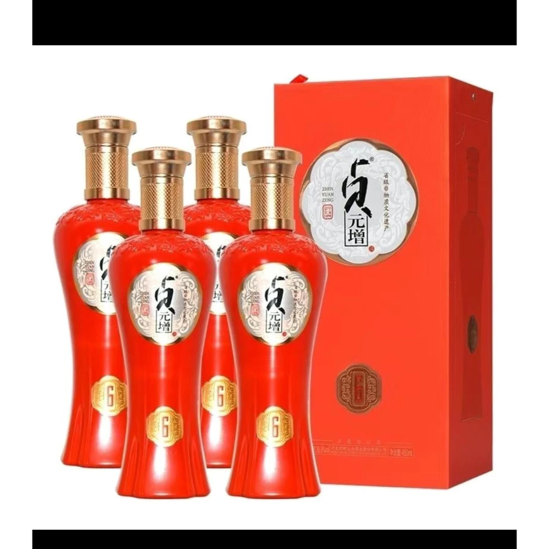丛台贞元增不带外箱四瓶装浓香型纯粮白酒38.8Vol.